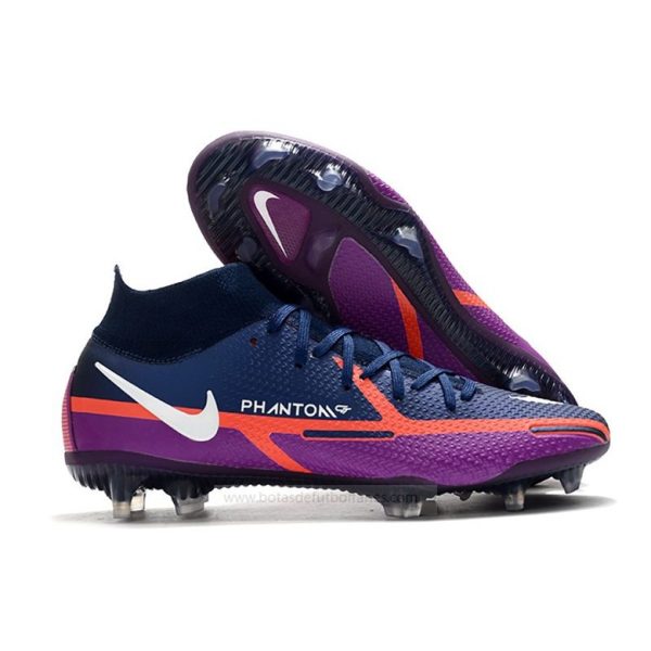 Nike Phantom GT Elite Dynamic Fit FG UV Azul marino Vit Lila